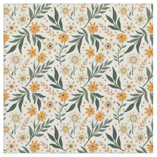 Boho Fanciful Flowers Stof