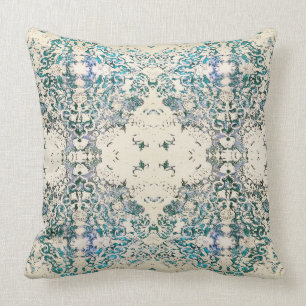 Boho Fancy India Blue Bohemian Pillow Kussen