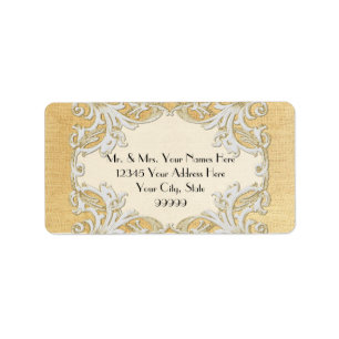 BOHO Faux Burlap in Lace gypsy moderne stijl Etiket