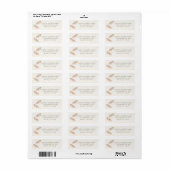 Boho Feather Adresetiketten Etiket (Full Sheet)