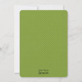 Boho Feather & Arrow Green Baby shower Invitation Kaart (Achterkant)