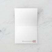 Boho Feather Baby shower Bedankt Pink & Grey (Binnen)