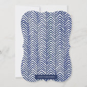 Boho Feather Baby shower Invite Kaart (Achterkant)