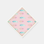 Boho Feather Baby shower papieren servetten (Hoek)