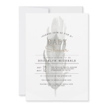 Boho Feather | BABY SHOWER WATERVERF