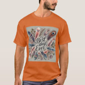 Boho Feather Beste Dag Ooit Mannen Tshirt (Voorkant)