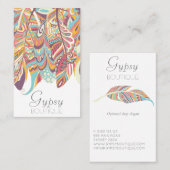 Boho Feather Boutique Visitekaartje (Voorkant / Achterkant)