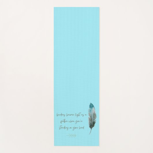 Boho Feather en Arrow Yogamat (Voorkant)
