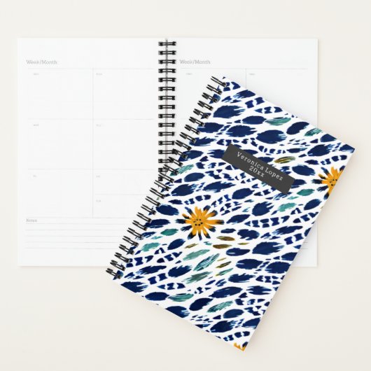 Boho Feather & Floral Pattern Planner (Display)