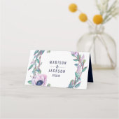 Boho Feather & Floral Tafelnummer Zitplaatsnaam (Achterkant)