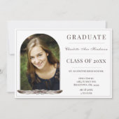 Boho Feather Lijst Foto Open Huis | Wit Kaart (Voorkant)