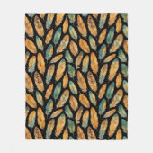 Boho Feather Pattern Fleece Deken (Voorkant)