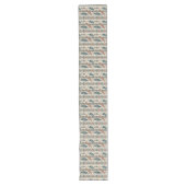 Boho Feather Pijl Tafel Runner Home Decor Lange Tafelloper (Voorkant)