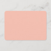 Boho Feather Pink en Grey Informatiekaartje (Achterkant)