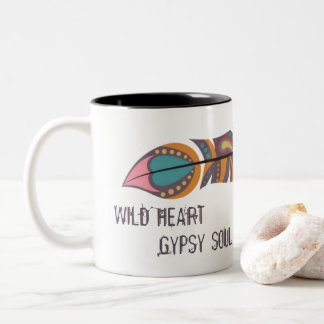 Boho Feather Wild Heart Gypsy Soul Mok