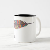 Boho Feather Wild Heart Gypsy Soul Mug (Devant droit)