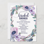 Boho Feather Wreath Invitation de la douche nuptia (Devant)