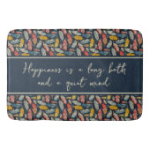 Boho Feathered Quiet Mind Badmat (Voorkant)