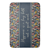 Boho Feathered Quiet Mind Badmat (Voorkant Verticaal)