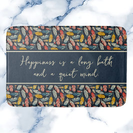 Boho Feathered Quiet Mind Badmat