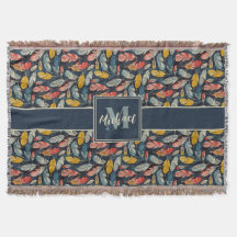 Boho Feathered Whimsy Geweven Deken