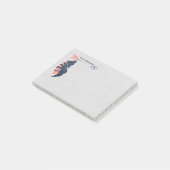 Boho Feathers and Arrow Personalized Post-it® Notes (Schuin)