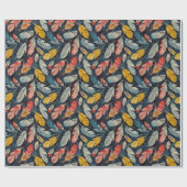 Boho Feathers Cadeaupapier (Vlak)