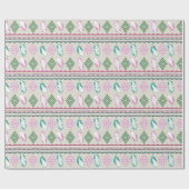 Boho Feathers Ethnic Cadeaupapier (Vlak)