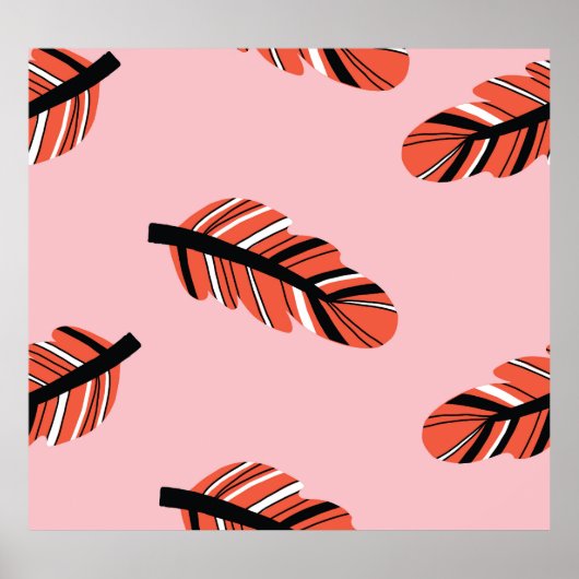 Boho Feathers: Herhaal. Poster (Voorkant)