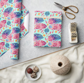 Boho Feathers Pattern Cadeaupapier