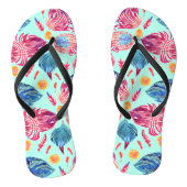 Boho Feathers Pattern Teenslippers (Voetbed)