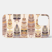 Boho Feathers: Tribaal Naadloos Patroon Case-Mate iPhone Case (Achterkant (horizontaal))