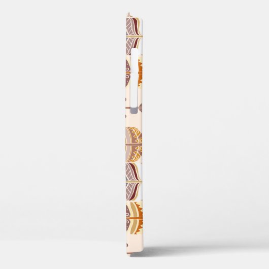 Boho Feathers: Tribaal Naadloos Patroon Case-Mate iPhone Case (Achterkant / Links)