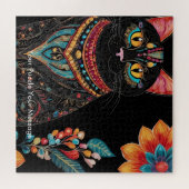 Boho Feline Mandala Legpuzzel (Horizontaal)