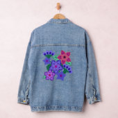 Boho Felt Look Purple Rose Bleu Fleurs Belles (Hangar)