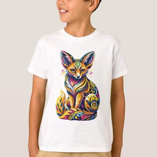 Boho Fennec Fox T-shirt (Voorkant)