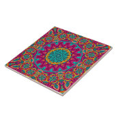 Boho Festive Mandala Tegeltje (Zijkant)