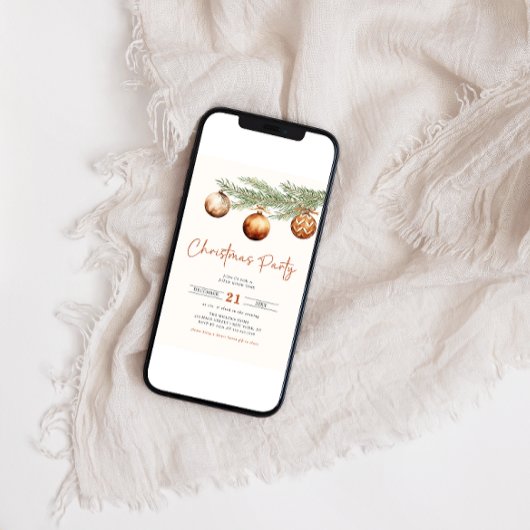 Boho Fête d'hiver Invitation