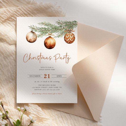 Boho Fête d'hiver Invitation