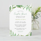 Boho Feuille Couples Douche Invitation (Debout devant)