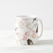Boho Feuilles et Feathers Mug (Devant droit)
