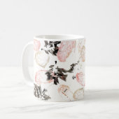 Boho Feuilles et Feathers Mug (Devant gauche)