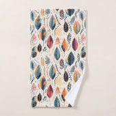 Boho Feuilles Sienne (Serviette à main)