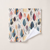 Boho Feuilles Sienne (Gant de toilette)