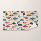 Boho Feuilles Sienne (Serviette à main)