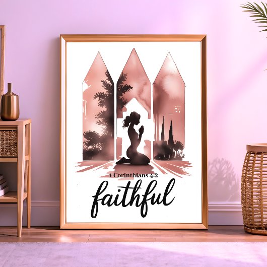 Boho Fidèle – Art mural chrétien pour femmes
