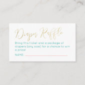 Boho Fiesta Diaper Raffle Ticket Enclosure Kaart (Voorkant)