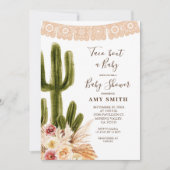 Boho Fiesta Taco 'Bout A Baby Invitation (Devant)
