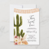 Boho Fiesta Taco 'bout Love Invitation pour couple (Devant)
