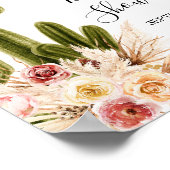 Boho Fiesta Taco 'bout Love Welkom Bord Poster (Hoek)